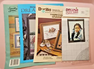 Lot of 4 Cross Stitch Charts , Bucilla, Southwest, Native American, Dreamweaver - Picture 1 of 9
