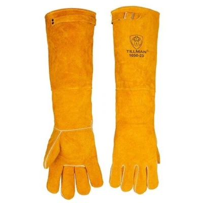 Tillman 1050-23 Cowhide Leather Stick Welding Welders Protective Work Gloves LRG - Image 1 of 3