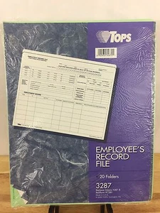 TOPS Employee's Record File (Post Hiring Questionnaire) 13 Files # 3287  - Picture 1 of 3