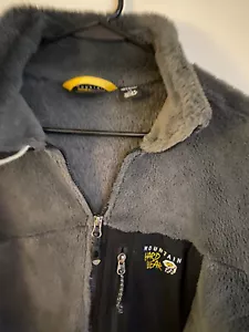 Mountain Hardwear Monkey Man Deep Pile Full Zip Fleece Jacket Grey Men’s Large - Picture 1 of 3