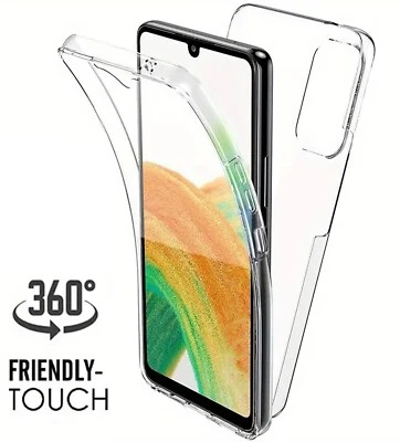 OKAYMOBILE 360° Handyhülle - Vollschutz TPU Silikon & Hart Case, Transparent Cover Tasche