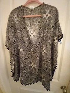 NWT WAVE ZONE Multicolor Polyester Swim Cover-Up Size S - Picture 1 of 3