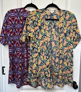 Lularoe Bianka size 3 (Bundle Of 2 Kids Kimonos) Size 10/12 Girls - Picture 1 of 10
