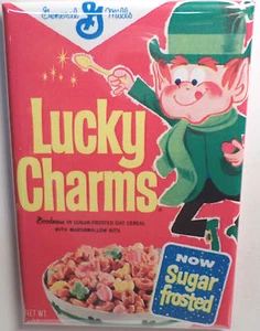 Lucky Charms Vintage Cereal Box 2" x 3" Refrigerator or Locker MAGNET #2 - Picture 1 of 3