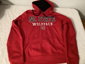 NC STATE WOLF PACK ALL STITCHED STADIUM HOODED SWEATSHIRT size M - Picture 1 of 5