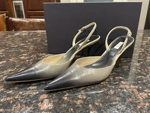 Prada Damenschuhe Point Toe hoher Absatz Größe 37,5 Slingback Capretto Sommer - Bild 1 von 12