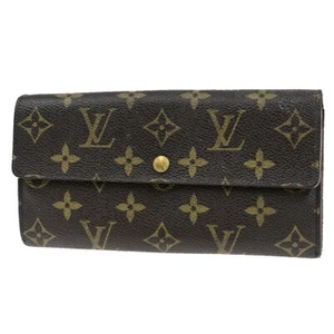 LOUIS VUITTON Porte Monnaie Credit Long Wallet Monogram Leather M61726 01SJ193 - Picture 1 of 14