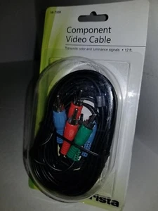 NEW FACTORY SEALED ARISTA 12FT 12 FEET VIDEO COMPONENT CABLE  FOR HD HDTV TV Q23 - Picture 1 of 2
