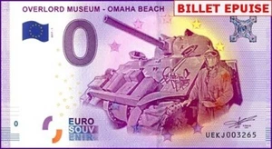 UEKJ / OVERLORD MUSEUM - OMAHA BEACH / BILLET 0 € / 0 € BANKNOTE / 2017-1 - Picture 1 of 1