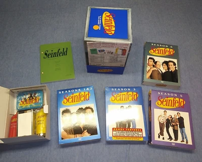 SEINFELD Collectors Edition DVD Boxset Salt Pepper Shakers Cards Script + S5 & 6 - Image 1 of 4