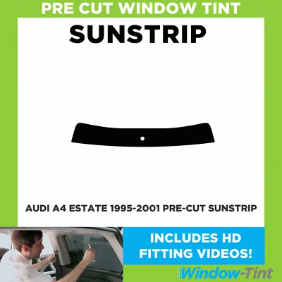 Tira de sol colorida pré-cortada - Para Audi A4 Estate 1995-2001 - 5% limusine interna - Imagem 1 de 4