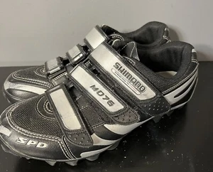 Shimano MD76 Cycling Shoes Mens Size 42 Black SH-MD76 US Size 8.5 - Picture 1 of 8