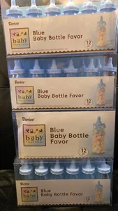 NEW~ Darice Baby Shower Favor Baby Bottle Blue 4.5 inches 48 pieces (4 Pack) Boy - Picture 1 of 5