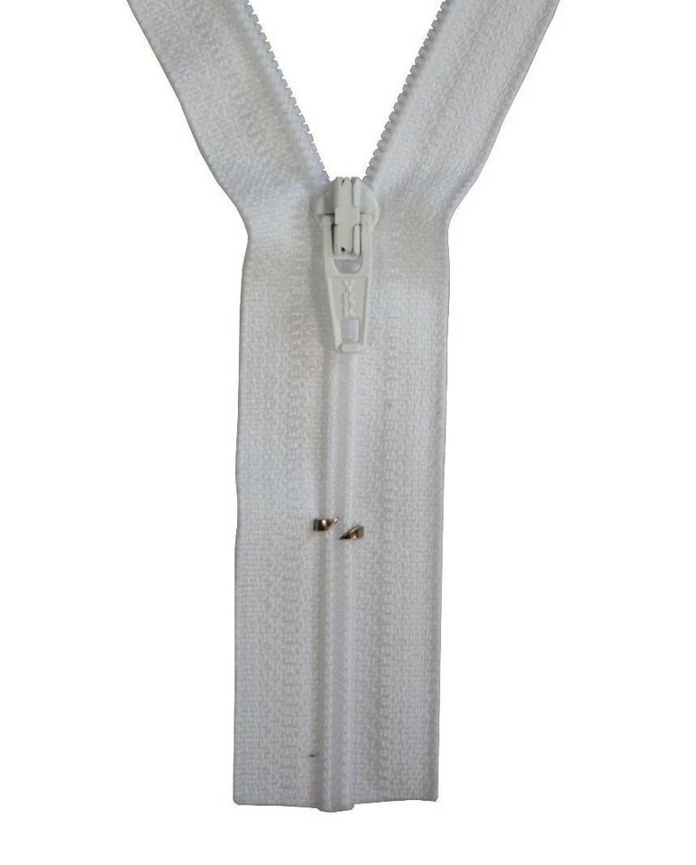 Reißverschluss für Bettwäsche 1 Weg in  weiß schließbare Länge 30-200 cm - Bild 1 von 1