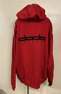 Chaqueta con Capucha De Colección Dada Supreme Cremallera Completa Y2K Corona Spellout Streetwear XXL - Imagen 1 de 11