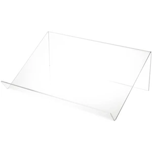 Plymor Clear Acrylic Elevated Book Display Stand w/ 2" Ledge, 18"W x 12"D x 6"H - Picture 1 of 1