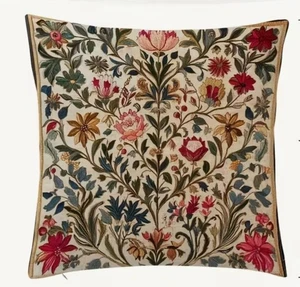 William Morris Floral Design Pillow Cover  2 SIDED   18 x 18  6188 - Picture 1 of 4