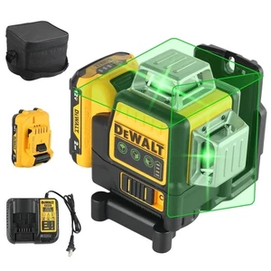 Livella Laser Dewalt DW089LG 360° Verde 12V XR con Batteria + Caricator - Foto 1 di 8
