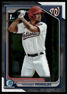 2024 Bowman #BCP-52 Yohandy Morales Chrome Prospects Washington Nationals - Picture 1 of 2