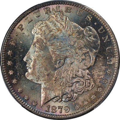 1879-S Morgan Silver Dollar PCGS MS65 Pretty Toning Nice Eye Appeal - Image 1 of 4