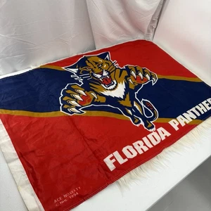 Vintage 1994 Florida Panthers Flagge drinnen/draußen doppelseitig 37 x 24 Zoll - Bild 1 von 7