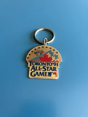 RARE Vintage 1991 Toronto MLB All Star Game Metal Keychain Blue Jays Cal Ripken - Image 1 of 4