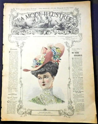 La Mode Illustree-Journal De La Famille-28 May, 1905, No.22, French Fashion. Foto 1 de 4