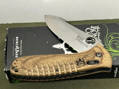 Cuchillo de eje colector de huesos Waddell 15202-2 hecho en banco, hoja D2, asas de nogal Foto 1 de 4