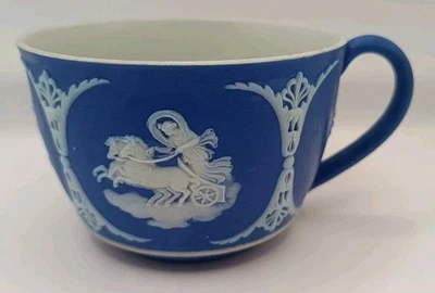 Wedgwood Cobalt Blue Jasperware Tea Cup - Image 1 of 4