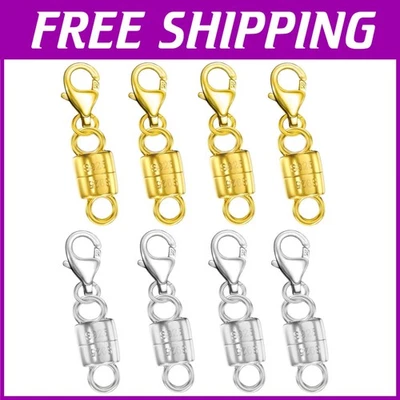 Fechos magnéticos para colar 8 peças - Prata esterlina - Imagem 1 de 4