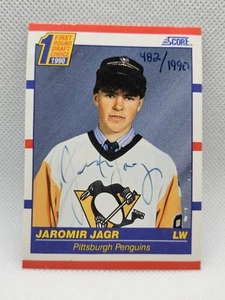 1990-91 Score First Round Draft Auto /1990 Jaromir Jagr #428 - Picture 1 of 2