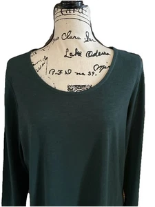 Tunica Christopher & Banks verde smeraldo manica lunga grande - Foto 1 di 11