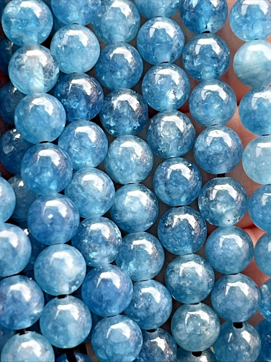 Blaue Sandstein Perlen 12 Mm Matt | 38 Cm Strang Natürliche Edelsteinperlen Für Schmuck DIY