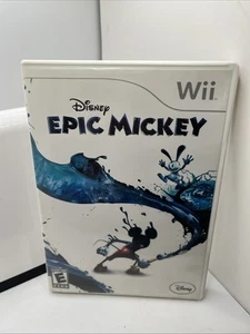 Disney Epic Mickey (Nintendo Wii, 2006) completo con manuale CIB testato e funzionante - Foto 1 di 3