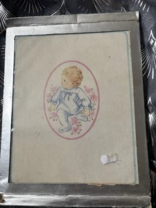Vintage "Baby's Arrival" Baby Memory Book / Keepsake Album (Unused) - Picture 1 of 6