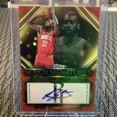 2025-26 Topps - Topps Notch Signatures Jeff Green #TNS-JG (AU) Foto 1 de 2