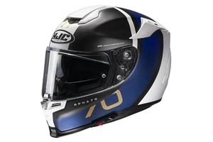 HJC CASCO INTEGRALE MOTO RPHA70 PAIKA BIANCO NERO BLU - Imagen 1 de 5