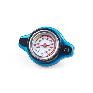 For Racing Thermostatic Gauge Radiator Cap 1.1 Bar Small Head Water Temp Meter - Picture 1 of 5