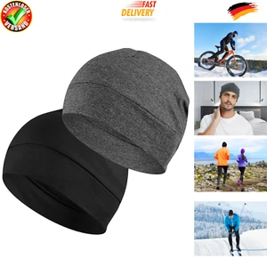 2X Fahrradmütze Unter Helm Leichte Dünne Baumwollmütze Für Herren Damen Und Neu - Bild 1 von 6