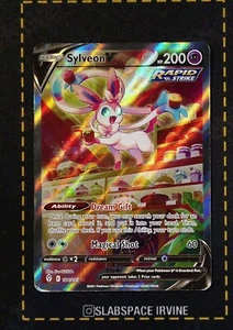 Pokémon Sword & Shield Evolving Skies 2021 #184 arte completo/Sylveon V - Imagen 1 de 2
