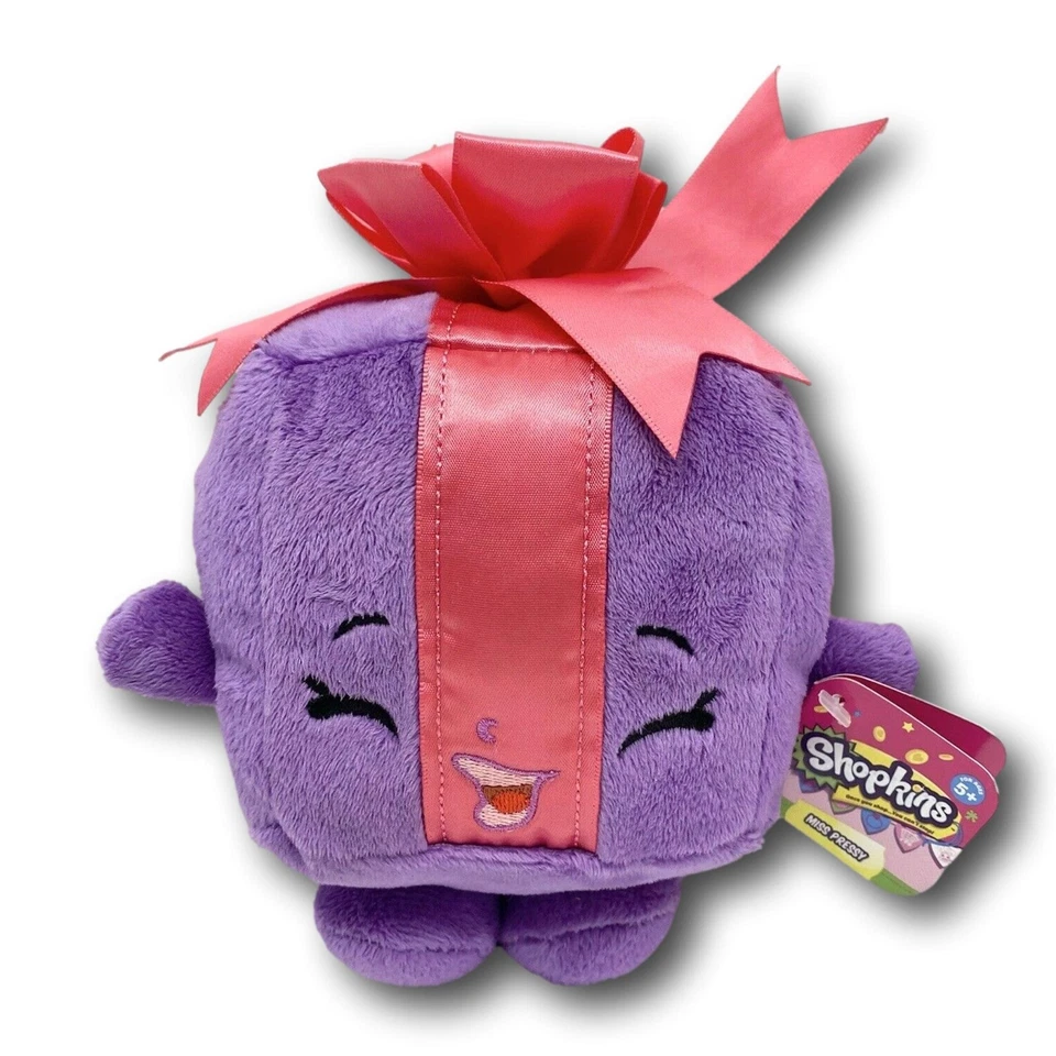 Juguete de peluche Shopkins 6"" Miss Pressy púrpura regalo regalo (nuevo con etiqueta) Foto 1 de 1