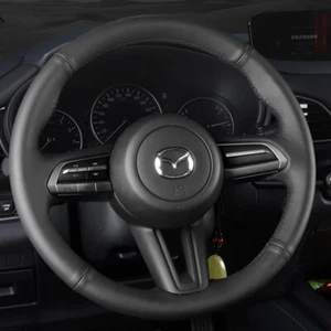 DIY Custom Steering Wheel Cover Genuine Leather For Mazda 3 Axela CX-30 MX-30 - Picture 1 of 6