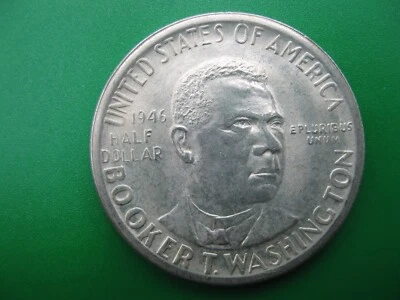 1946 D Booker T. Washington Commemorative Half Dollar - Choice Gem BU - Image 1 of 2