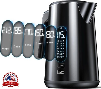 Hervidor Eléctrico Con Té Infusor Y Mantener Caliente Función Para Hogar Oficina - Image 1 of 4