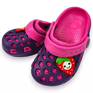 Kids Girls Clog Mules Slipper Garden Beach Sandals Shower Shoes Size UK 3, 22EU - Picture 1 of 1