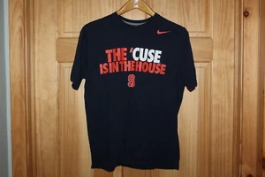 Syracuse University Orangemen Nike Men's Navy Tee Shirt - M Reg. - Picture 1 of 3