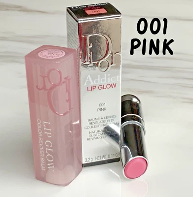 DIOR Addict Lip Glow Color Reviver BALM - 001 PINK - Full Size - NEW In Box - Image 1 of 4