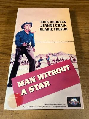 Man Without A Star  VHS VCR Video Tape Movie Used  Kirk Douglas (Top Missing) Foto 1 de 4