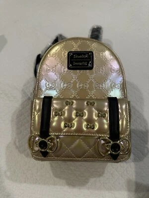 Loungefly Hello Kitty 50th Anniversary Metallic Gold Mini-Backpack - NWT - Image 1 of 4