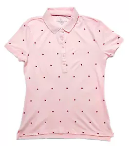 Tommy Hilfiger Ladies Polo Shirt Sz S Pink Pique Stretch | - Picture 1 of 2